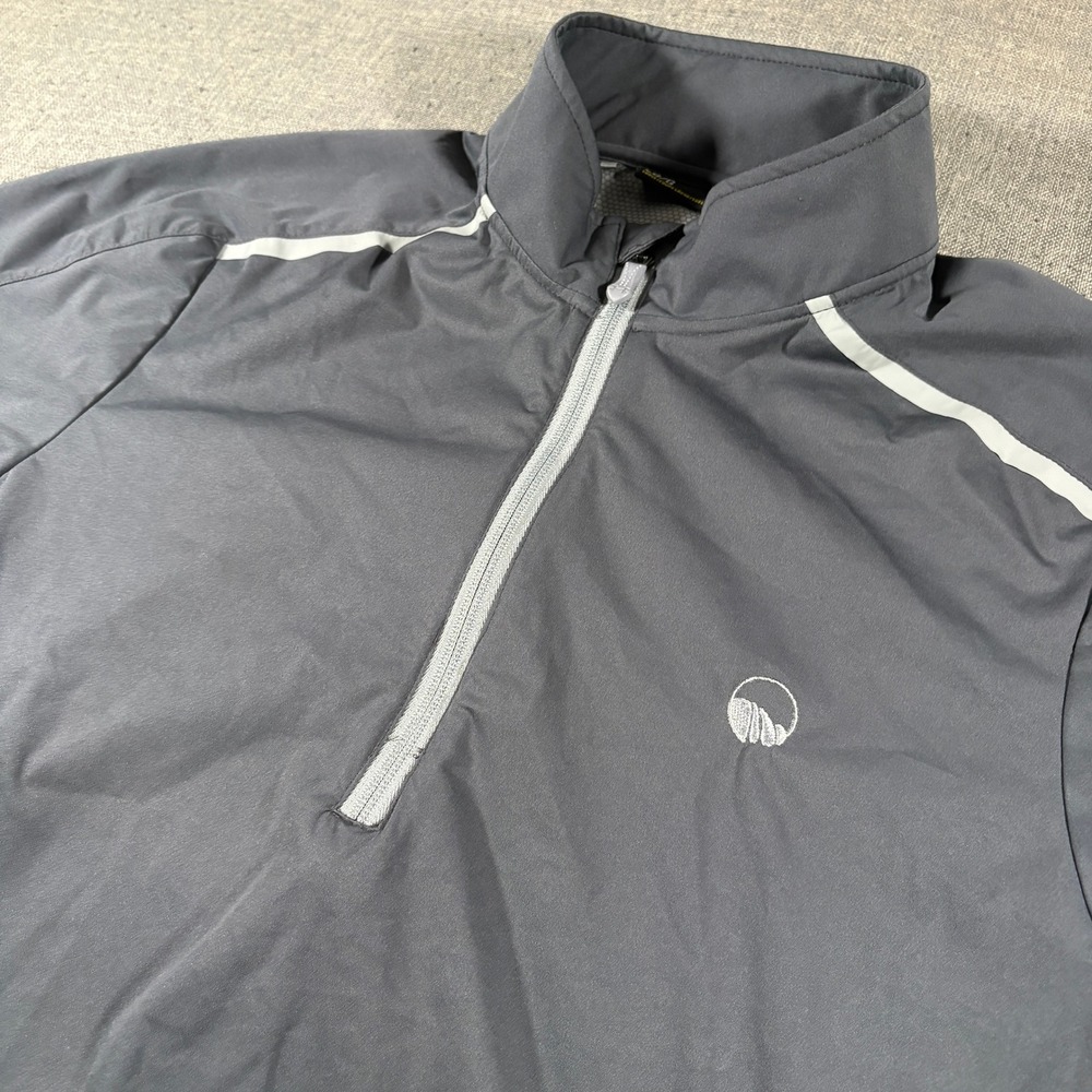 Under Armour Pullover Mens Large Grey Storm2 Quail Hollow Golf Short Sleeve